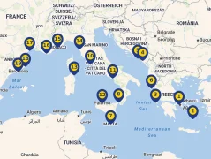Mapa plavby