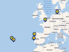 Mapa plavby