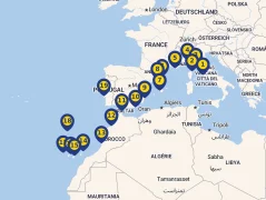 Mapa plavby