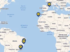 Mapa plavby