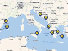 Mapa plavby