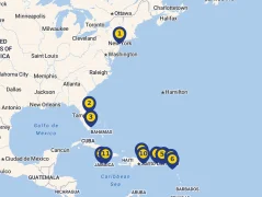 Mapa plavby