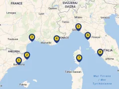 Mapa plavby